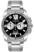 Cartier Calibre de Cartier Miesten kello W7100061 Musta/Teräs Ø42 mm