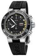 Oris Diving Miesten kello 01 774 7708 4154-Set RS Musta/Kumi Ø48 mm