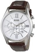 Hugo Boss Ambassador Miesten kello 1513195 Hopea/Nahka Ø44 mm