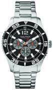 Nautica Analog Miesten kello A15656G Musta/Teräs Ø44 mm