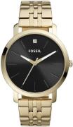 Fossil 99999 Miesten kello BQ2416 Musta/Kullansävytetty teräs Ø44