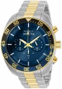 Invicta Miesten kello 30800 Sininen/Kullansävytetty teräs Ø48 mm