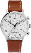 Timex Miesten kello TW2T28000 Valkoinen/Nahka Ø40 mm