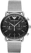 Emporio Armani Miesten kello AR11104 Musta/Teräs Ø43 mm