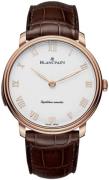 Blancpain Miesten kello 6635-3642-55B Villeret Hopea/Nahka Ø40 mm