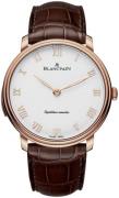 Blancpain Miesten kello 6632-3642-55A Villeret Hopea/Nahka Ø40 mm