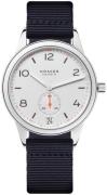 Nomos Glashütte Miesten kello N-775 Club Valkoinen/Tekstiili Ø41.5