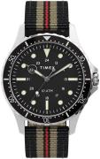 Timex Miesten kello TW2U11100 Musta/Tekstiili Ø41 mm