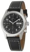 Hamilton Miesten kello H71456733 Khaki Musta/Nahka Ø38 mm