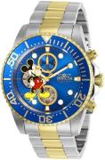 Invicta Miesten kello 27390 Disney Sininen/Kullansävytetty teräs