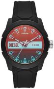 Diesel Miesten kello DZ1982 Double Up Monivärinen/Kumi Ø43 mm