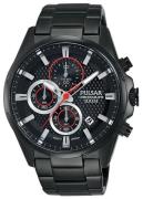 Pulsar Miesten kello PM3065X1 Sport Musta/Teräs Ø43 mm