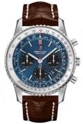 Breitling Miesten kello AB0121211C1P2 Navitimer 01 Sininen/Nahka Ø43