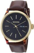 Nixon Miesten kello A12633167-00 Musta/Nahka Ø42 mm