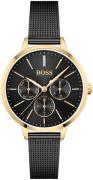 Hugo Boss Naisten kello 1502601 Symphony Musta/Teräs Ø38 mm