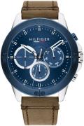 Tommy Hilfiger Miesten kello 1791895 Harley Sininen/Nahka Ø46 mm