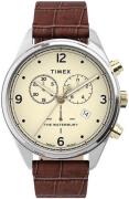 Timex Miesten kello TW2U04500D7 Beige/Nahka Ø42 mm