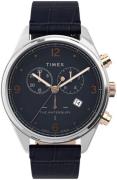 Timex Miesten kello TW2U04600 Sininen/Nahka Ø42 mm