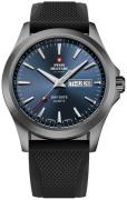 Swiss Military Miesten kello SMP36040.18 Chrono Sininen/Kumi Ø42 mm