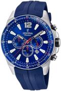 Festina Miesten kello F20376-1 Sport Sininen/Kumi Ø47 mm