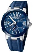 Ulysse Nardin Miesten kello 243-00-3-43 Dual Time Sininen/Kumi Ø43 mm