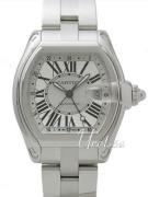 Cartier Miesten kello W62032X6 Roadster Hopea/Teräs 49x43 mm