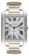 Cartier Miesten kello W5310006 Tank Anglaise Hopea/18K punakultaa