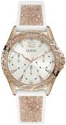 Guess Naisten kello W1096L2 Swirl Valkoinen/Kumi Ø40 mm