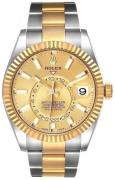 Rolex Miesten kello 326933-0001 Sky-Dweller Kullattu/18K keltakultaa