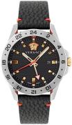 Versace Miesten kello VE2W00122 Sport Tech Musta/Nahka Ø45 mm