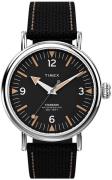 Timex Miesten kello TW2V44000 Standard Musta/Nahka Ø40 mm