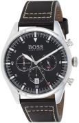 Hugo Boss Miesten kello 1513708 Musta/Nahka Ø44 mm