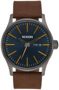 Nixon Miesten kello A1052984-00 The Sentry Sininen/Nahka Ø42 mm