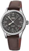 Oris 01 754 7749 4064-07 5 17 67G Aviation Musta/Nahka Ø36 mm