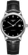 Longines Miesten kello L4.984.4.57.2 Flagship Musta/Nahka Ø40 mm