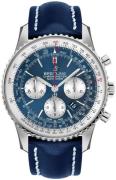 Breitling Miesten kello AB0127211C1X1 Navitimer 01 46Mm Sininen/Nahka