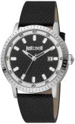 Just Cavalli Miesten kello JC1G216L0015 Classic Musta/Nahka Ø42 mm