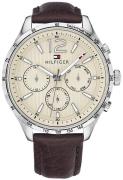 Tommy Hilfiger Miesten kello 1791467 Beige/Nahka Ø44 mm