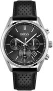 Hugo Boss Miesten kello 1513816 Champion Musta/Nahka Ø44 mm