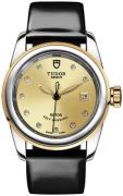 Tudor Naisten kello M51003-0019 Glamour Date Kullattu/Nahka Ø26 mm