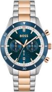 Hugo Boss Miesten kello 1513937 Santiago Sininen/Punakultasävyinen