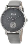 Hugo Boss Miesten kello 1513595 Harmaa/Nahka Ø42 mm