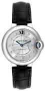 Cartier Naisten kello W4BB0009 Ballon Blue Hopea/Nahka Ø33 mm