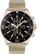 Hugo Boss Miesten kello 1513703 Musta/Kullansävytetty teräs Ø48 mm