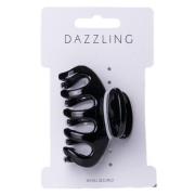 Dazzling Hår Kiiltävä hainhammas, musta