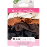 Brushworks Satin Scrunchies