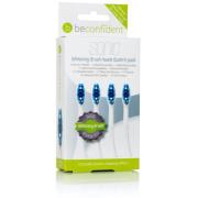 Beconfident Whitening Sonic 4-pack tootbrush heads white