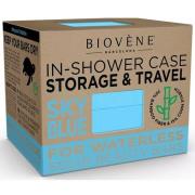 Biovène Universal Bamboo In-Shower Case for Storage & Travel Sky
