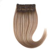 Rapunzel of Sweden Clip-on set 3 pieces 50 cm Brown Ash Blonde Ba