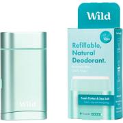 Wild Refillable, Natural Deodorant Fresh Cotton & Sea Salt 40 g